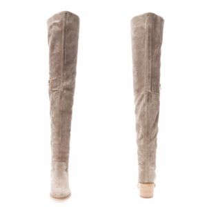 Seychelles Sardonyx Taupe Thigh High Suede Boots